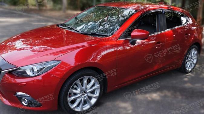 Дефлекторы окон (ветровики) Mazda 3 III Sd/Hb 2013 (Мазда 3) Кобра Тюнинг